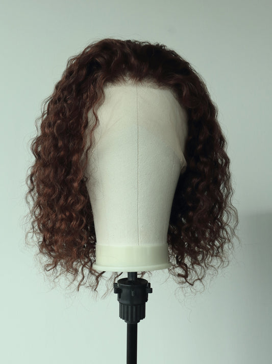 Brown medium length curls