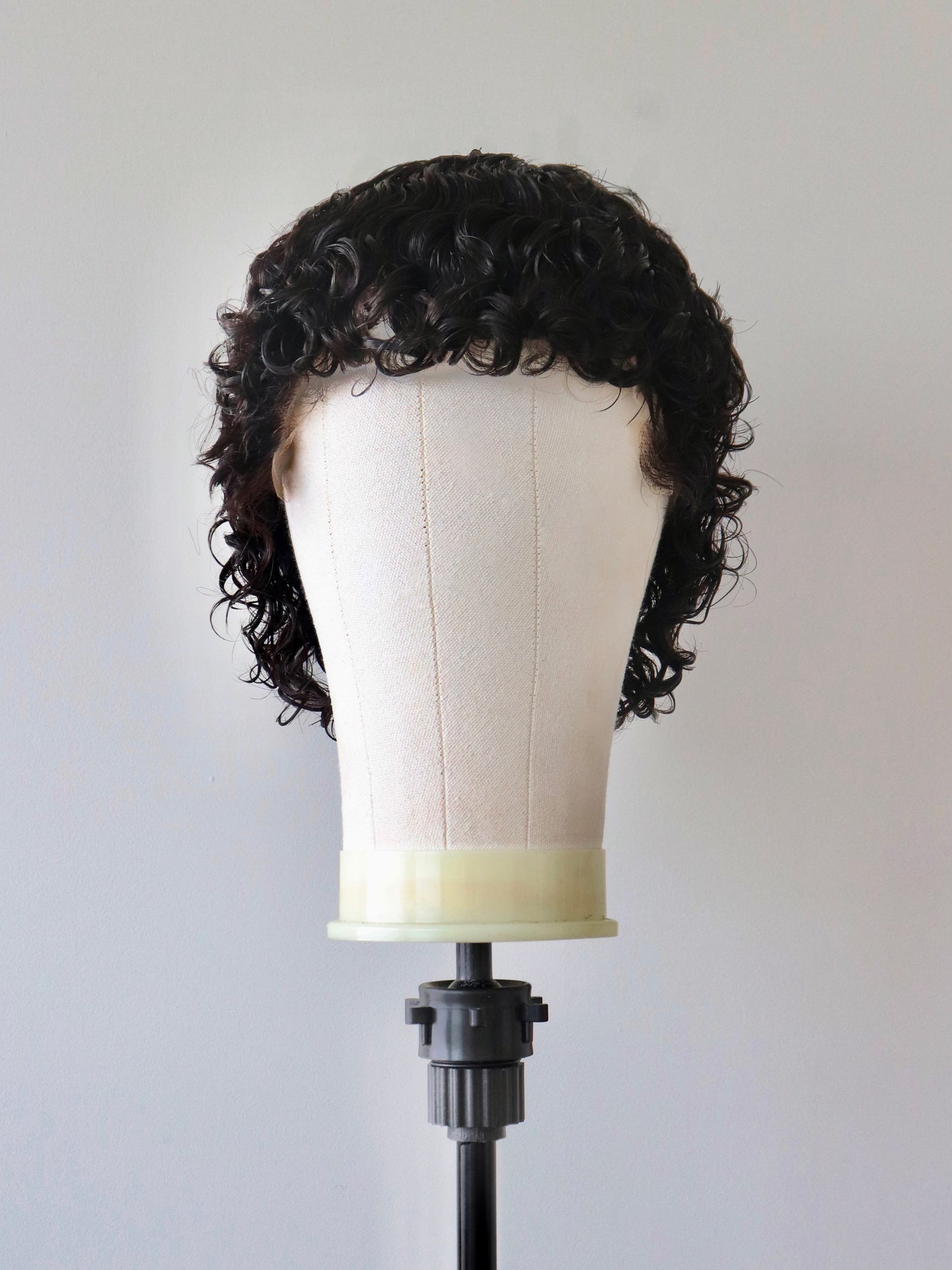 Short sides curly mullet