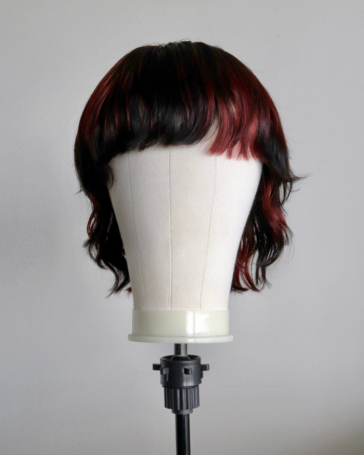 Red & Black Shaggy Wolfcut