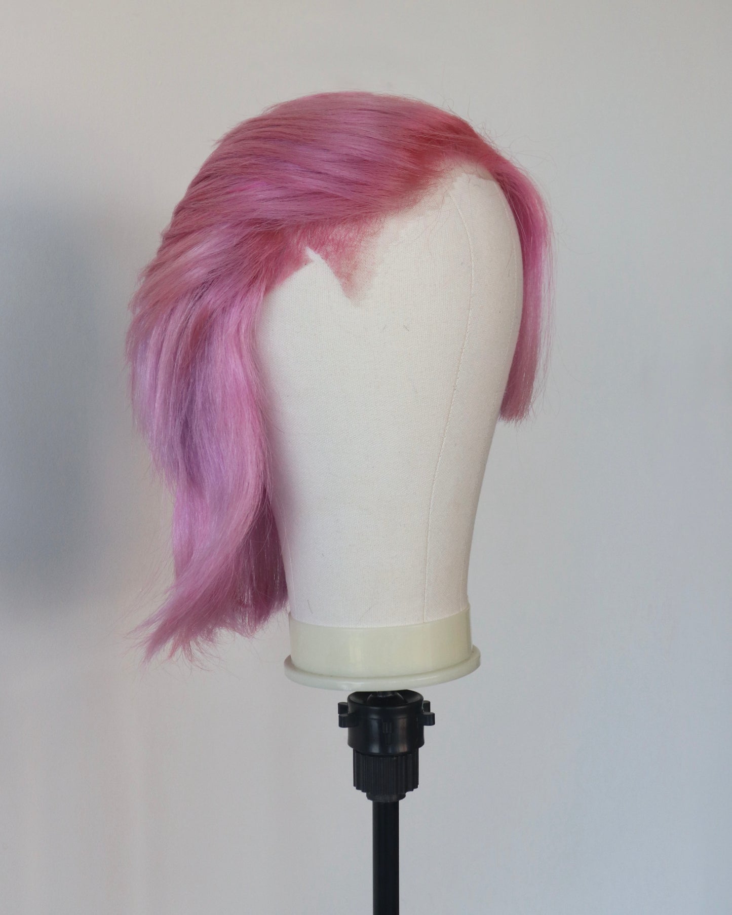 Pink shaved sides mullet