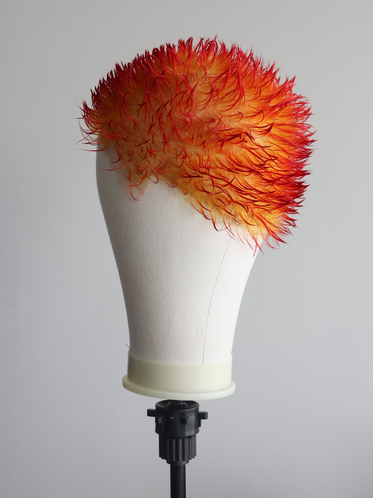 Spiky buzzcut yellow red