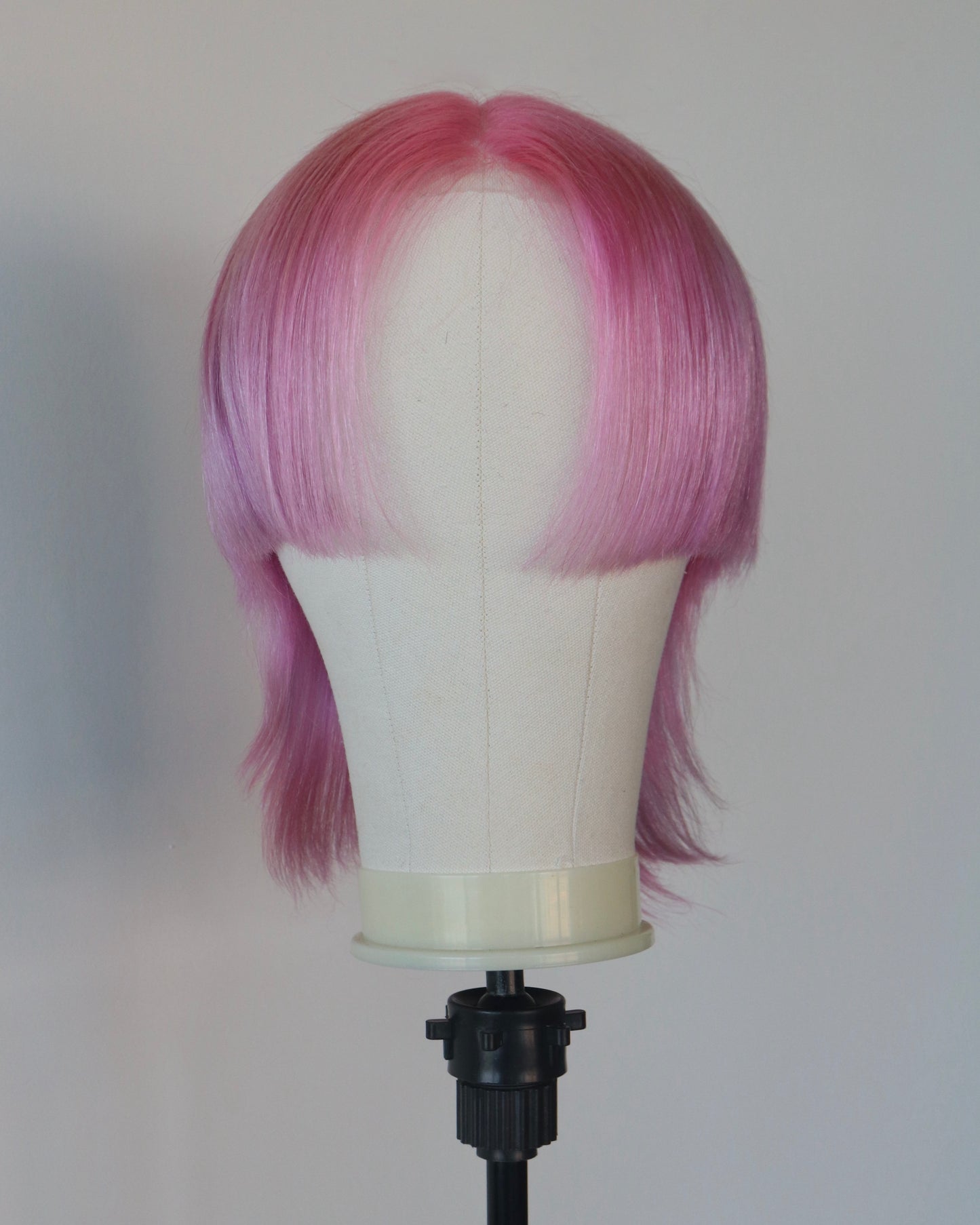Pink shaved sides mullet