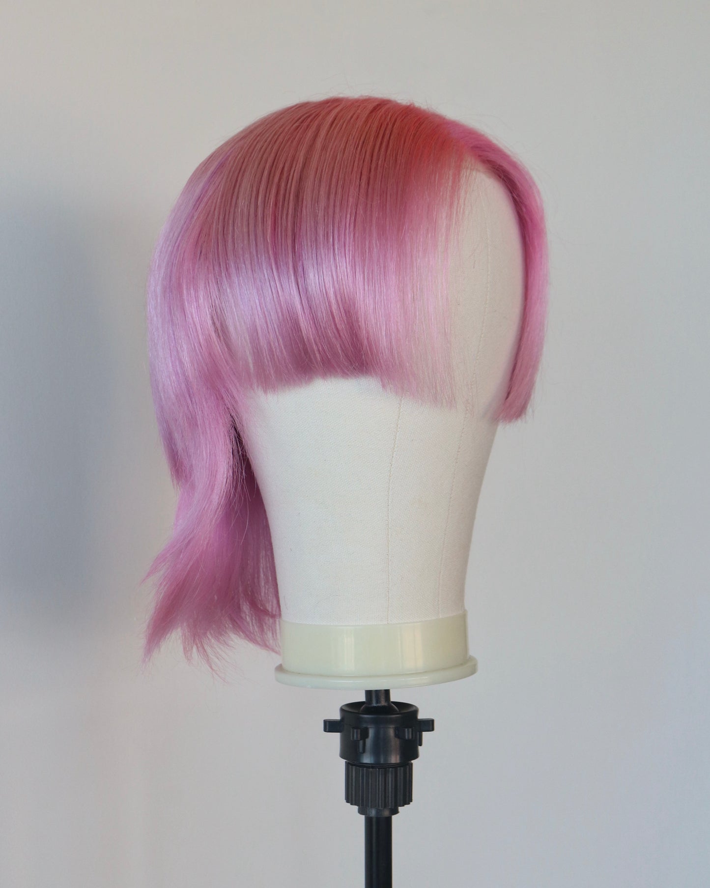 Pink shaved sides mullet