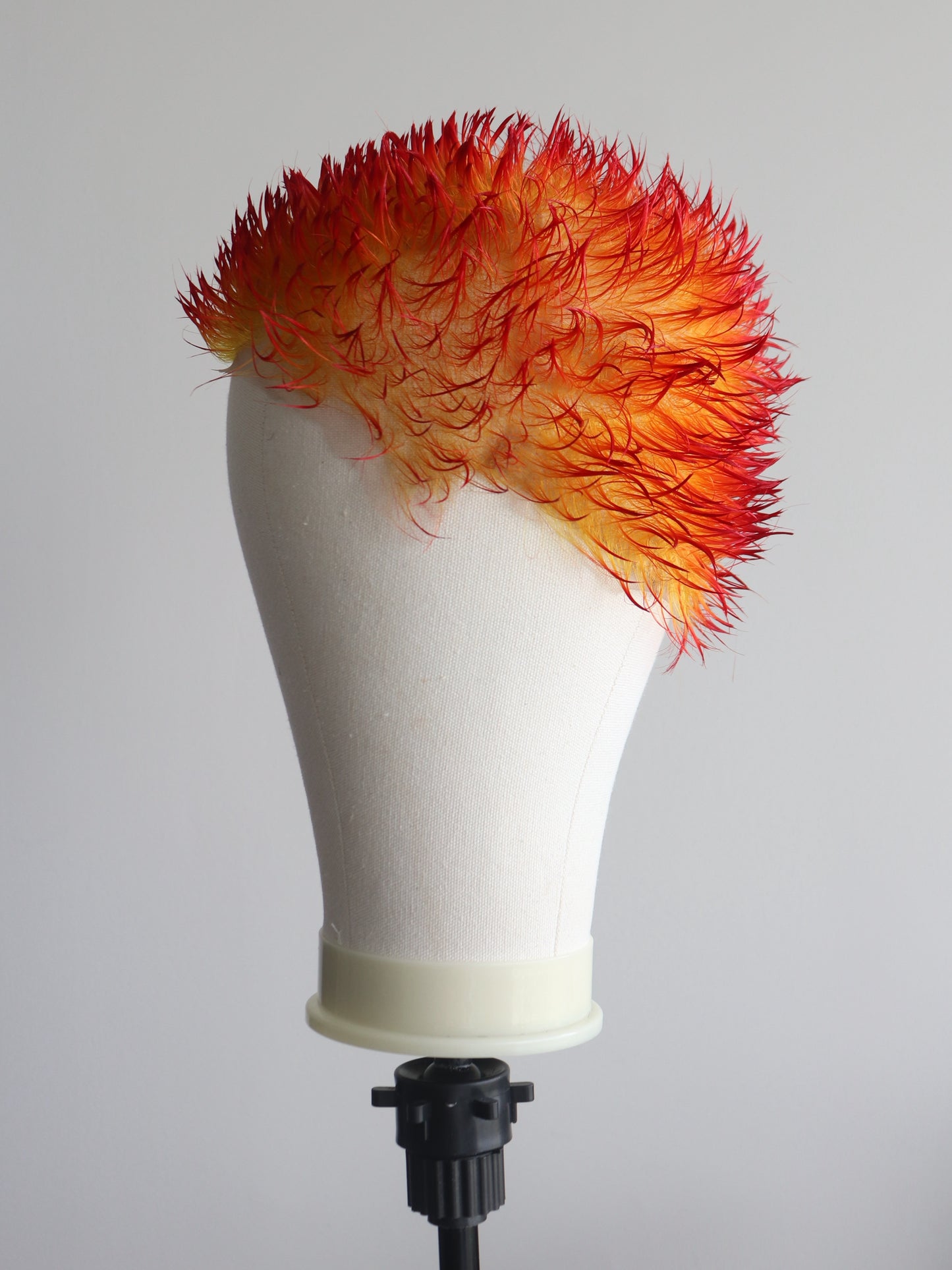 Spiky buzzcut yellow red
