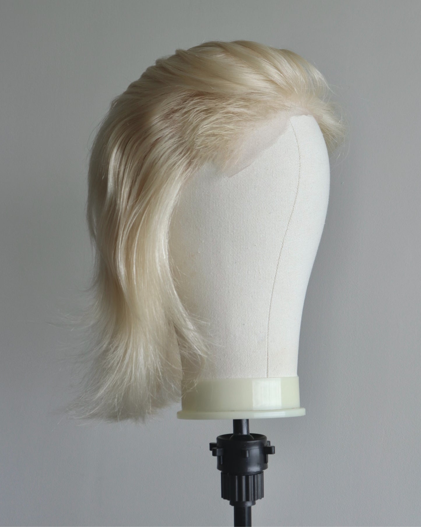 Blonde shaved sides mullet