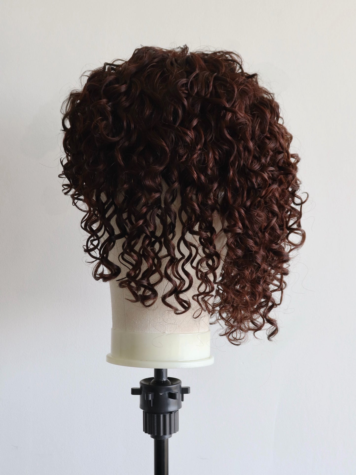 Brown curly shag