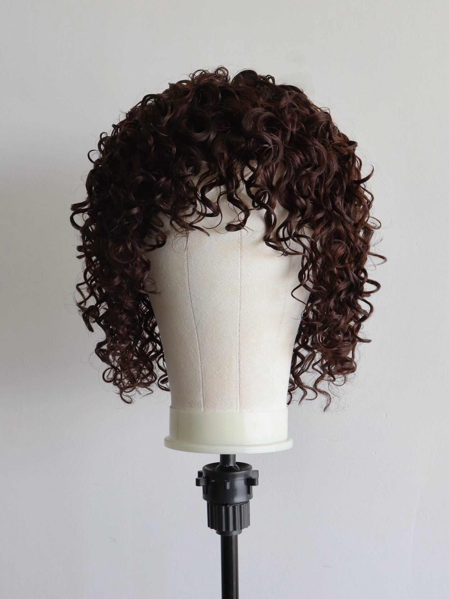 Brown curly shag