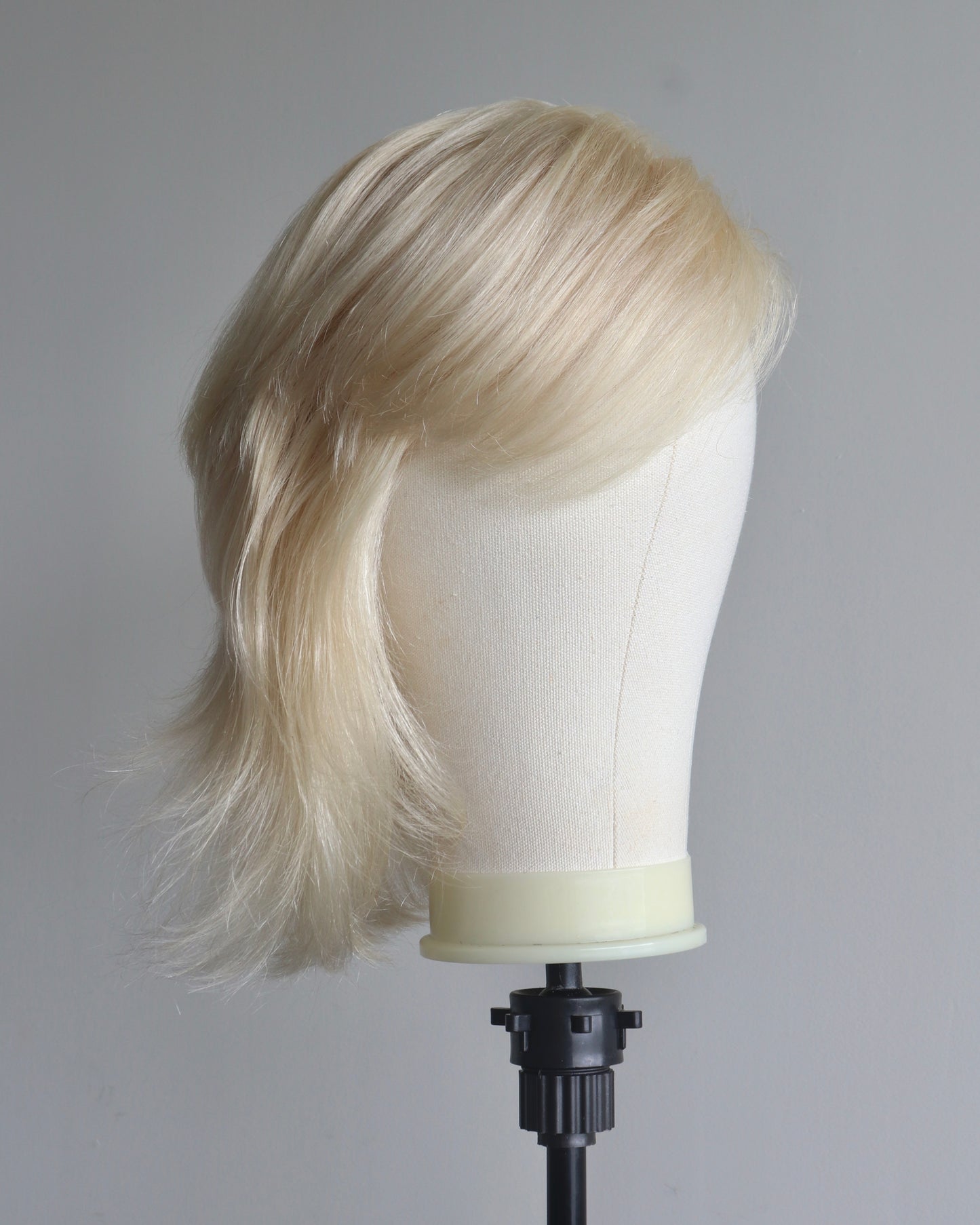 Blonde shaved sides mullet