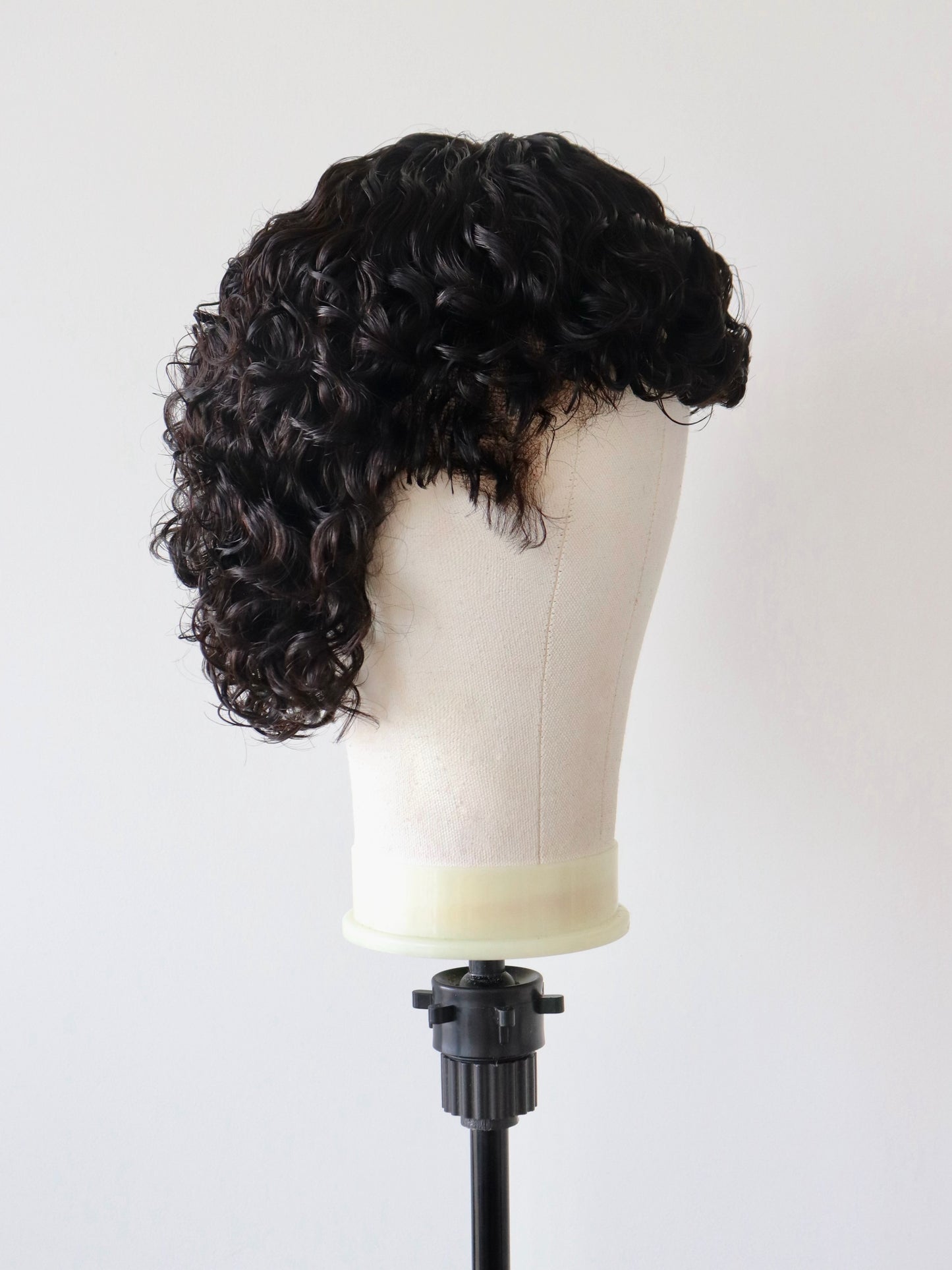 Short sides curly mullet