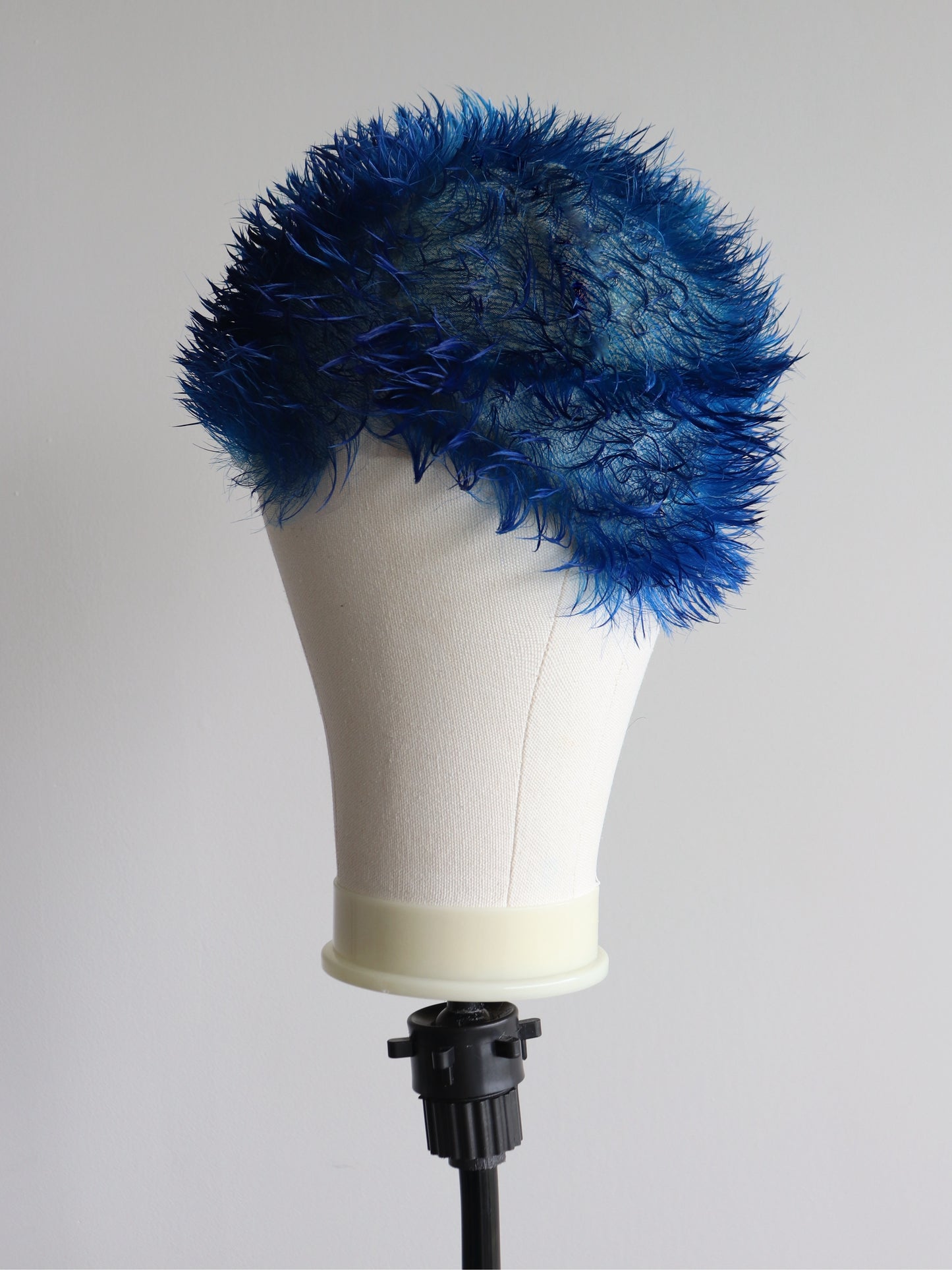 Blue spiky buzzcut