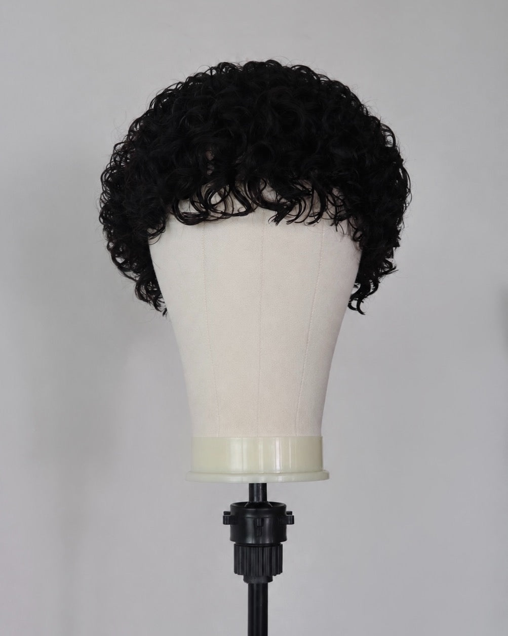 Black short curls