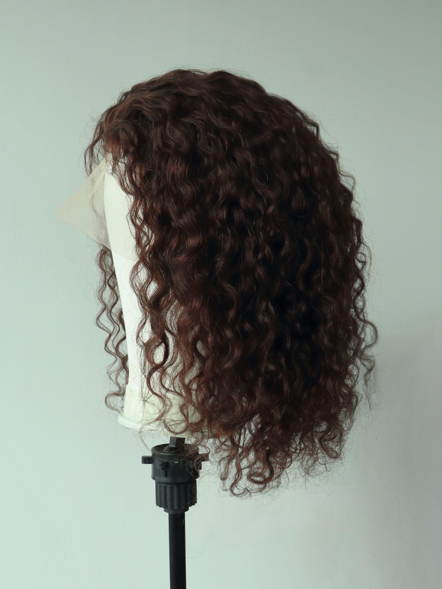 Brown medium length curls